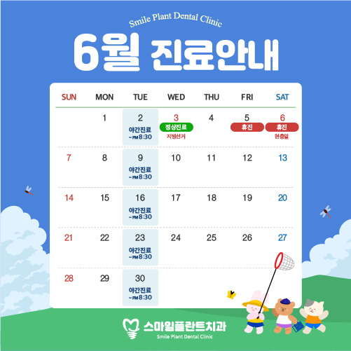 6월 진료 일정