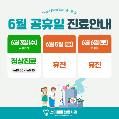6월 공휴일 진료